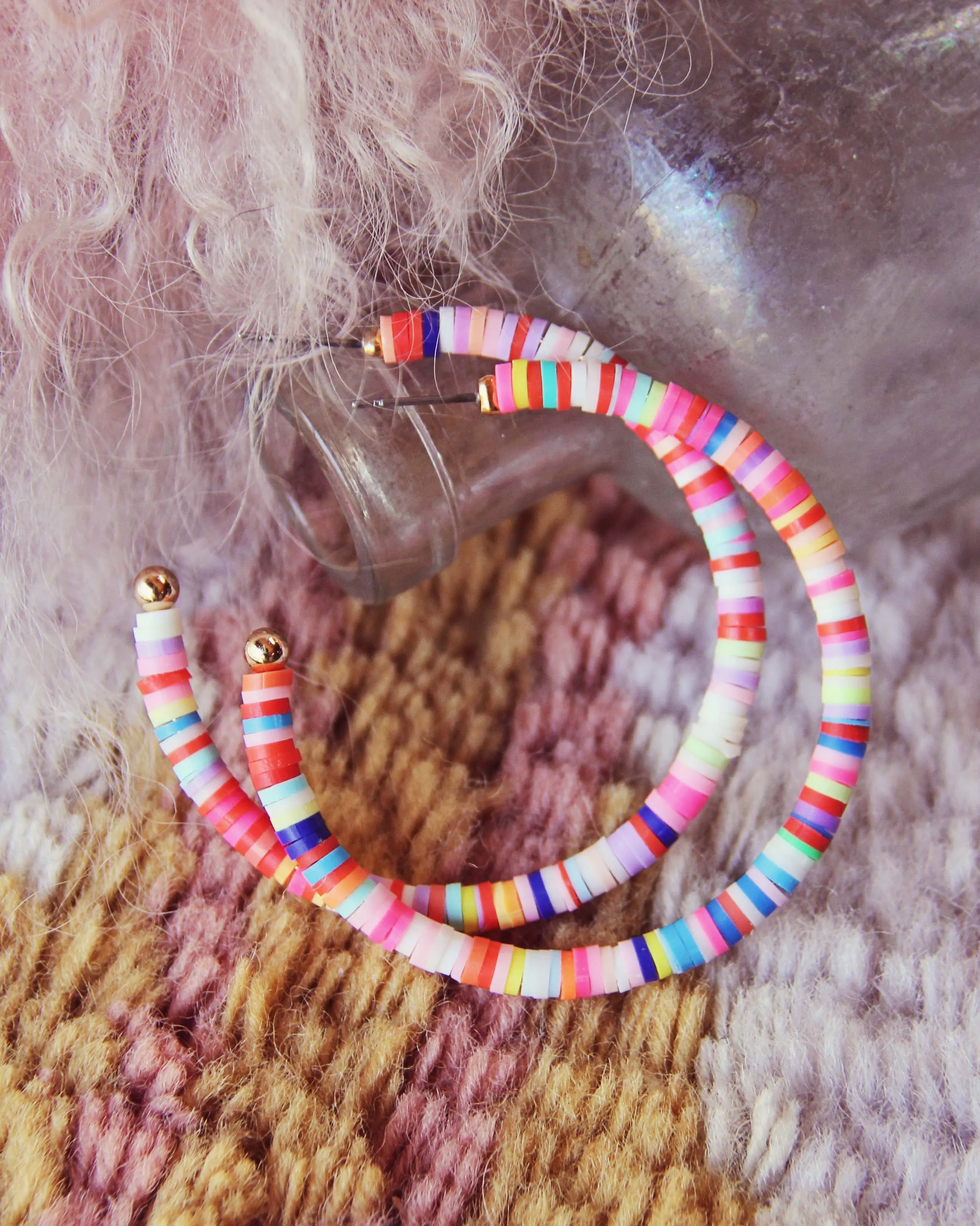 Rainbow Chip Earrings