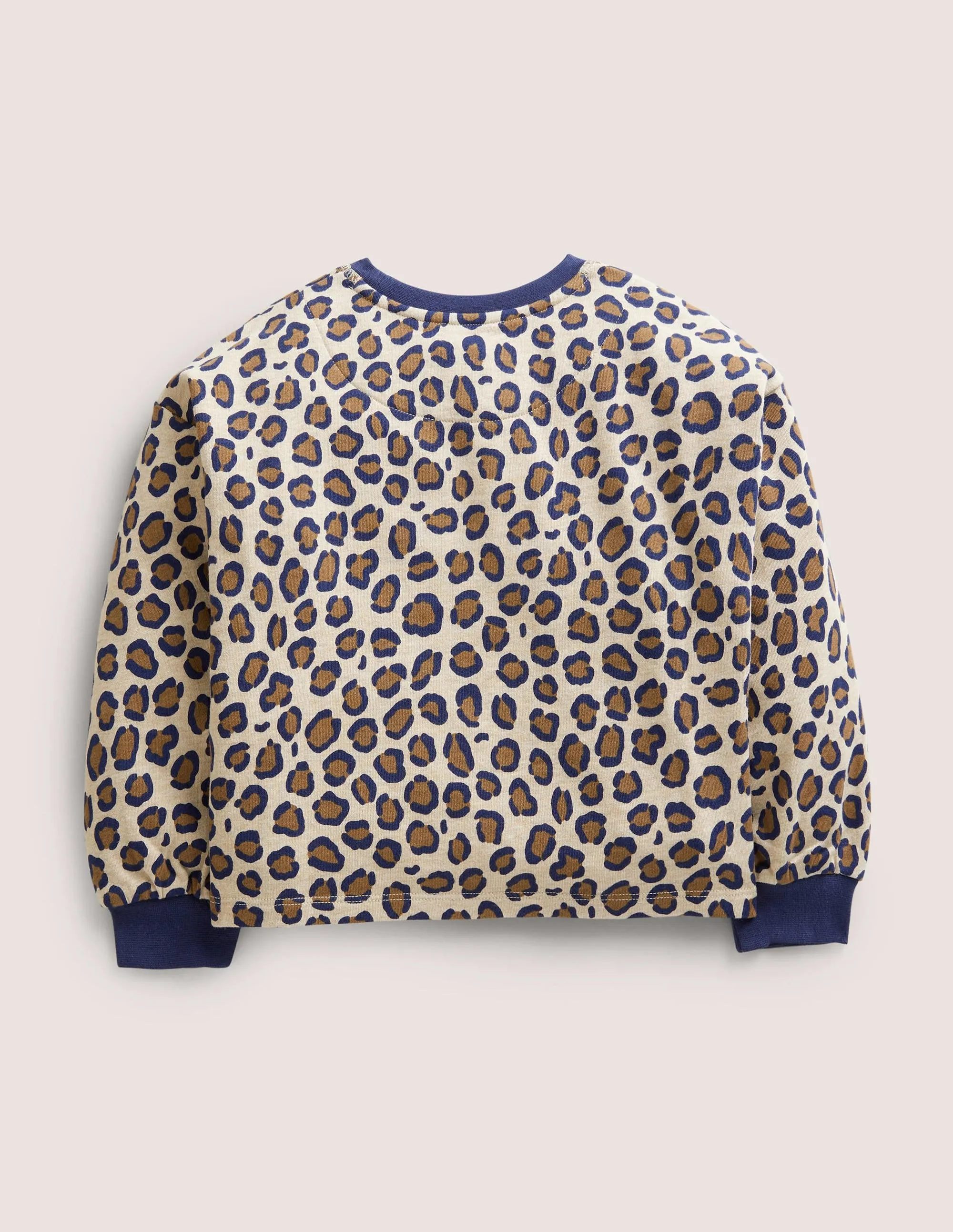 Relaxed Sweatshirt-Nut Brown Leopard