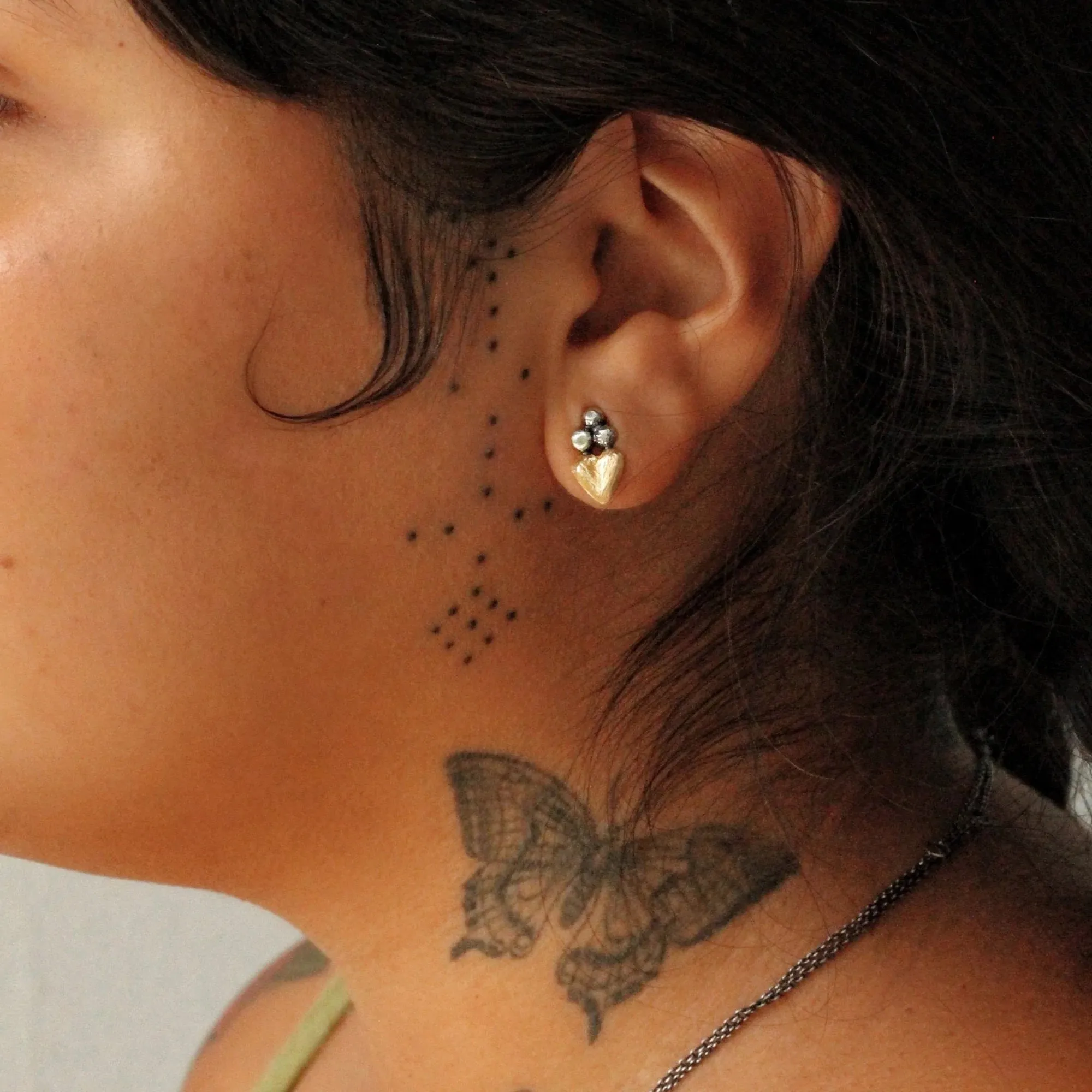 Sacred Heart Stud Earring