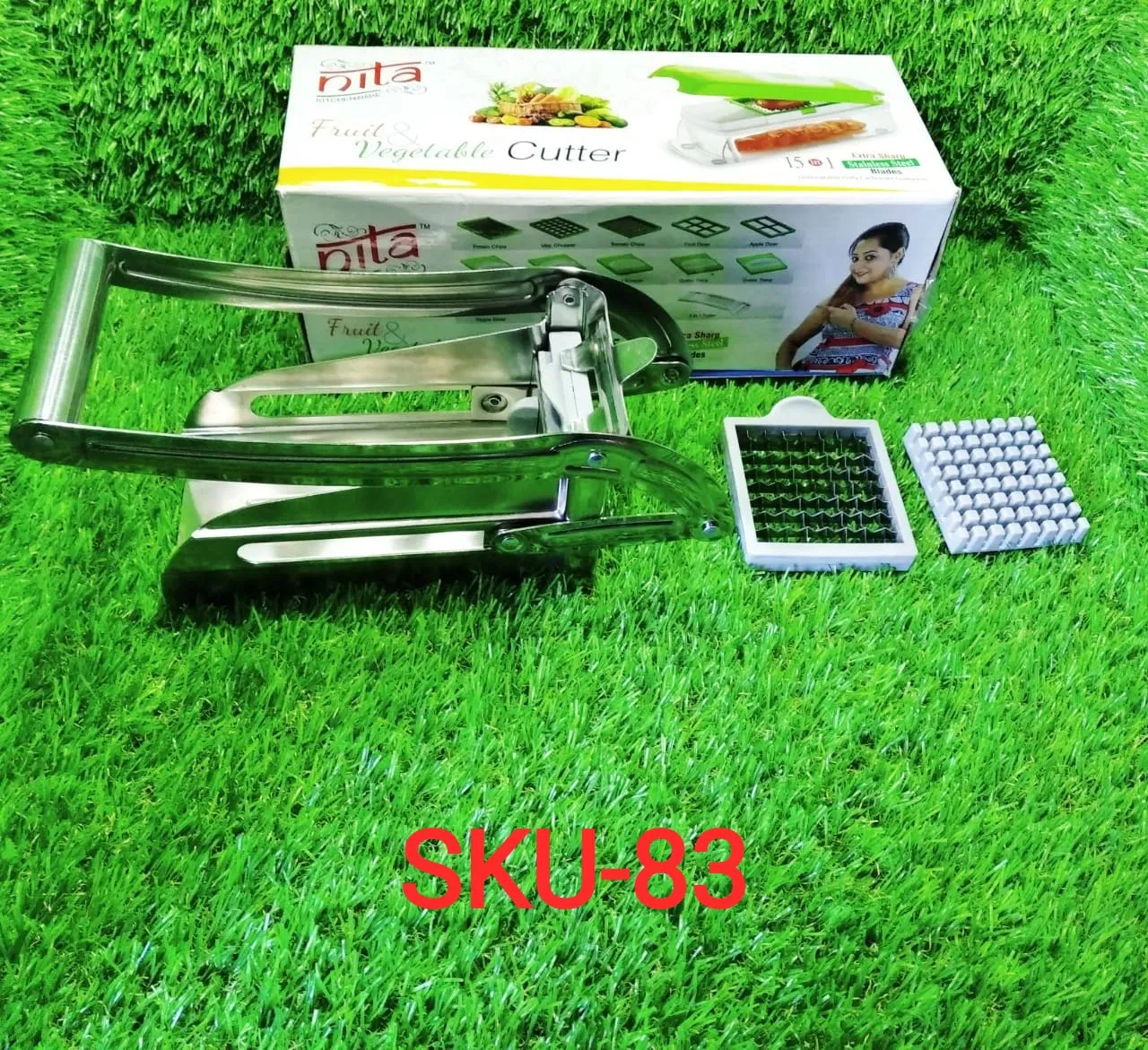 Stainless Steel French Fries Potato Chips Strip Cutter Machine