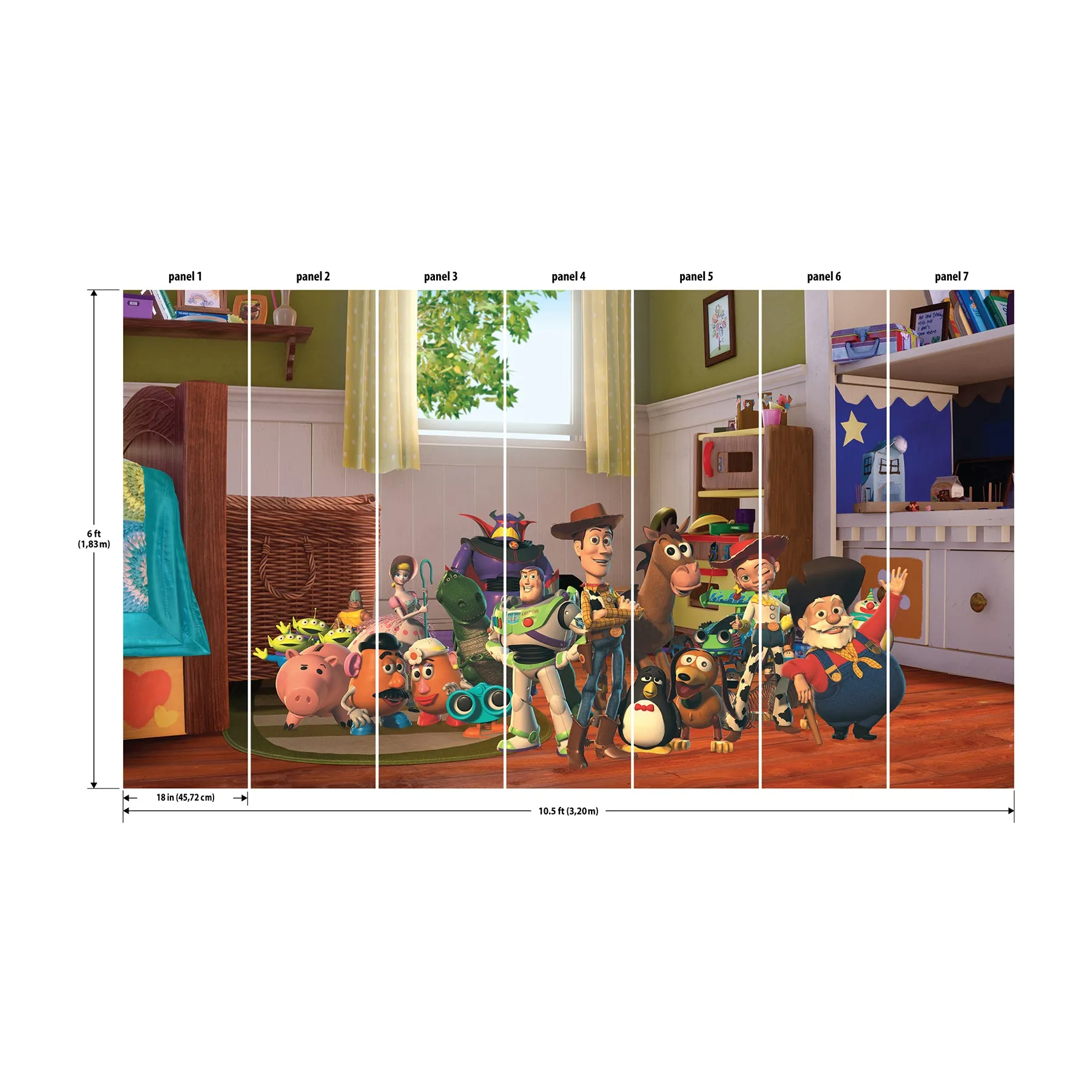 Toy Story Peel & Stick Wall Mural
