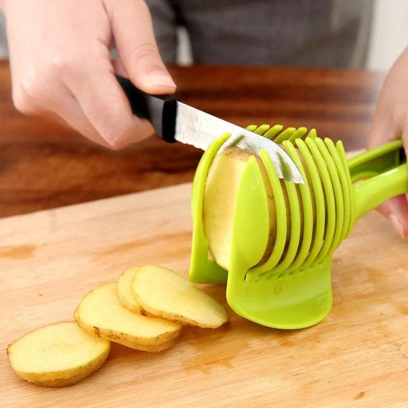 Vegetables and Fruits Holder for Slicing