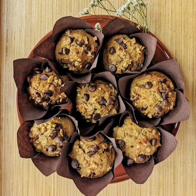 Zucchini Choc Chip Muffins