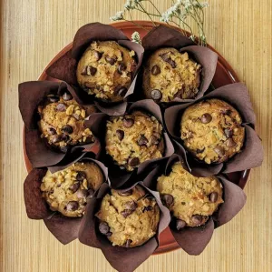 Zucchini Choc Chip Muffins